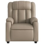 vidaXL Fauteuil inclinable électrique Cappuccino Similicuir