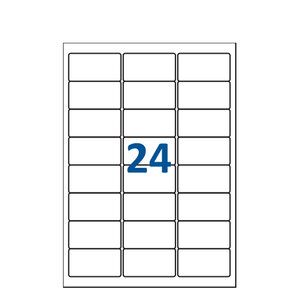 Lot de 20 Planches étiquettes autocollantes pour Timbres sur feuille A4 : 63 5 x 33 9 mm (24 étiquettes par feuille)