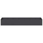 vidaXL Jardinière noir 280x80x40 cm acier