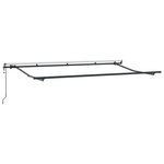 vidaXL Auvent Rétractable Crème 350 x 200 cm Polyester et Aluminium
