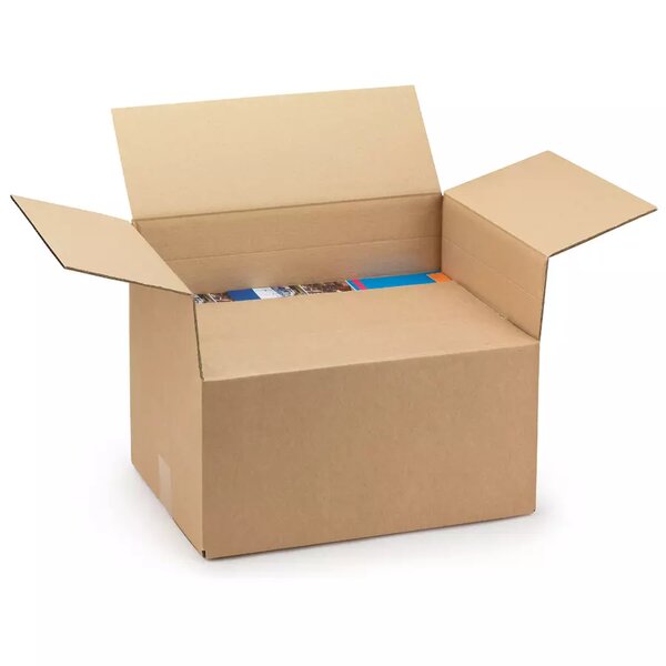 Caisses polyvalentes – Lot de 10 hauteur variable carton brun 50x65x45 cm