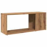 vidaXL Meuble TV chêne artisanal 80x24x32 cm bois d'ingénierie