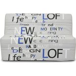Banquette BZ - Tissu Anthracite - 143 x 97 x 89 cm - Joe