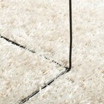 vidaXL Tapis ISTAN à poils longs aspect brillant crème 80x150 cm