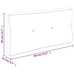 vidaXL Coussin de palette vert vif 80x40x12 cm tissu