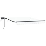 Auvent Rétractable Manuel vidaXL avec LED Blanc 300x250 cm