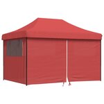 vidaXL Tente de fête 279 x 410 x 315 cm Bordeaux Tissu Oxford