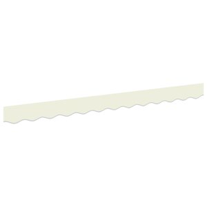 vidaXL Valance de Store pour Cadre de 2 5 m Crème 2 3x0 2 m