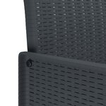 vidaXL Ensemble de salle à manger pour jardin 5 Pièces Anthracite