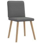 vidaXL Chaises à manger lot de 4 gris foncé tissu