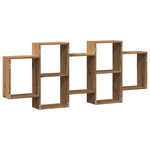 vidaXL Étagère murale chêne artisanal 159x18x65 cm bois d'ingénierie