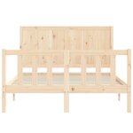 vidaXL Cadre de lit sans matelas 120x200 cm bois de pin massif