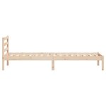 vidaXL Cadre de lit Marron 215 5 x 95 5 x 69 5 cm Bois de Pin Massif