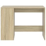 Bureau table poste de travail meuble d'ordinateur informatique étude chêne sonoma 102 x 50 x 75 cm bois d'ingénierie brun 02_0023637