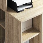 vidaXL Bureau avec rangement Chêne sonoma 90 x 48 x 101 5 cm