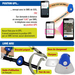 Le basic sympa 4G bleu, téléphone portable senior SOS avec GPS. Débloqué.