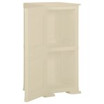 vidaXL Armoire plastique 40x43x85 5 cm design de bois blanc angora