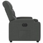 vidaXL Fauteuil inclinable électrique Noir Tissu