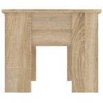 vidaXL Table basse chêne sonoma 79x49x41 cm bois d'ingénierie