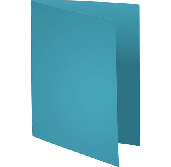 Paquet 100 chem Foldyne180 bord décalé bleu x 5 EXACOMPTA