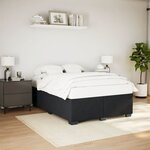 vidaXL Cadre de lit Noir 160x200 cm Velours
