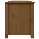 vidaXL Banc à chaussures Marron miel 110x38x45 5 cm Pin massif