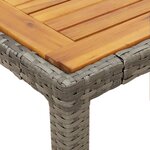 vidaXL Ensemble à manger de jardin 5 Pièces coussins gris résine tressée