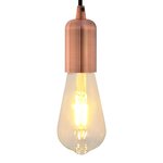 vidaXL Douilles de lampe 2 Pièces bronze rouge E27
