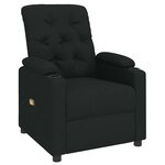 vidaXL Fauteuil de massage Noir Tissu
