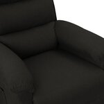 vidaXL Fauteuil inclinable électrique Noir Tissu
