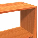 vidaXL Cadre de lit sans matelas cire marron 120x200cm bois pin massif