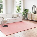 vidaXL Tapis en Fourrure Synthétique de Lapin Olite Rose 200 x 280 cm