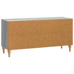 vidaXL Meuble TV 102 x 34 5 x 50 cm Sonoma gris Bois d'ingénierie
