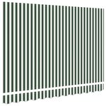 vidaXL Tissu de remplacement pour auvent pour cadre 3x2.5 m vert et blanc