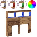 vidaXL Tête de lit Bois ancien Bois massif récupéré 120 x 17 x 102 cm