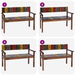 vidaXL Chaises à manger lot de 4 bois de récupération solide