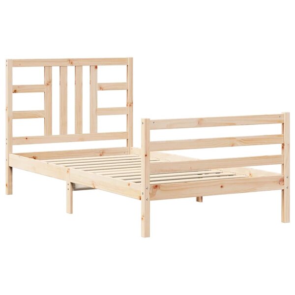 vidaXL Cadre de lit sans matelas 100x200 cm bois massif de pin
