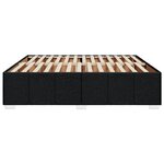 vidaXL Cadre de lit sans matelas noir 200x200 cm tissu