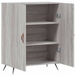 vidaXL Buffet sonoma gris 69 5x34x90 cm bois d'ingénierie