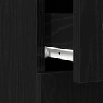 vidaXL Armoire d'apothicaire Chêne noir 20 x 45 5 x 60 cm