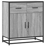 vidaXL Buffet sonoma gris 68x35x76 cm bois d'ingénierie