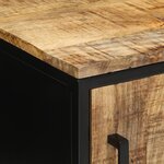 vidaXL Table de chevet 30 x 30 x 40 cm en bois de mangue brut