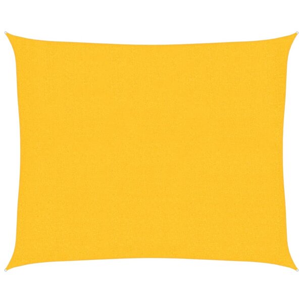 vidaXL Voile d'ombrage 160 g/m² Jaune 2 5x3 m PEHD