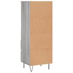 vidaXL Buffet haut Sonoma gris 40x36x110 cm Bois d'ingénierie
