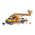 Bruder 02679 - MB Sprinter avec plateforme de travail et module son + lumière