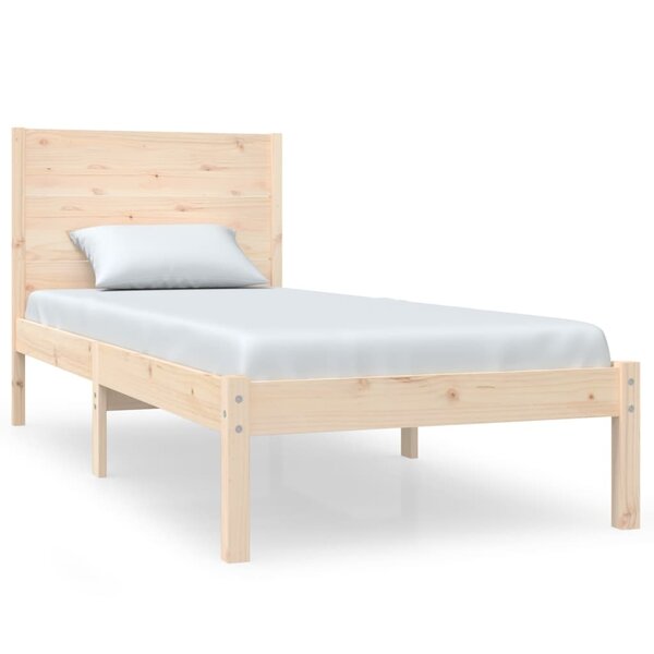 vidaXL Cadre de lit Bois de pin massif 90x200 cm