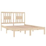 vidaXL Cadre de lit sans matelas bois massif 120x200 cm
