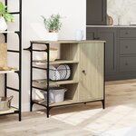 vidaXL Chariot de cuisine chêne sonoma bois d'ingénierie