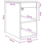 vidaXL Meuble de Salle de Bain In-between Bois ancien