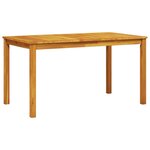 vidaXL Ensemble de salle à manger pour jardin 7 Pièces Marron